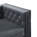 Gillian II Chair, Dark Gray Velvet Acme