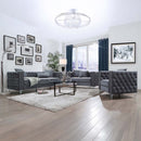 Gillian II Chair, Dark Gray Velvet Acme