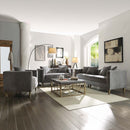 Sidonia Chair w/Pillow, Gray Velvet Acme