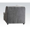 Bois Modular - Wedge w/Pillow, Gray Velvet Acme