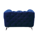 Atronia Chair, Blue Velvet Acme