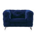 Atronia Chair, Blue Velvet Acme