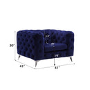 Atronia Chair, Blue Velvet Acme