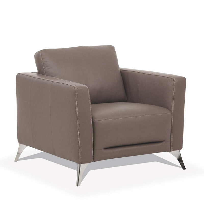Malaga Chair, Taupe Leather Acme