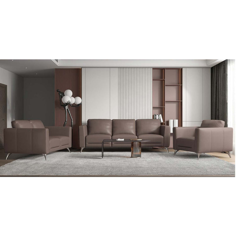 Malaga Chair, Taupe Leather Acme