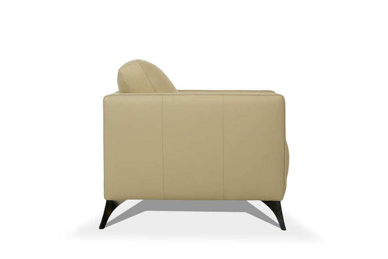 Malaga Chair, Cream Leather Acme