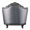 Ariadne Chair w/Pillow, Fabric & Platinum Finish Acme