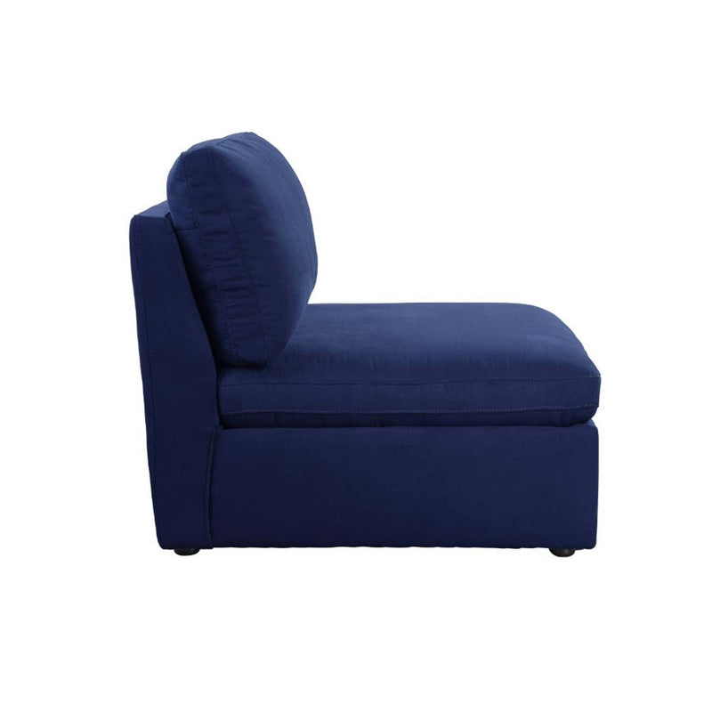 Crosby Modular - Armless Chair, Blue Fabric Acme