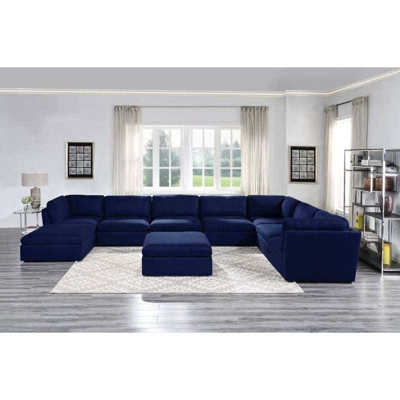 Crosby Modular - Armless Chair, Blue Fabric Acme