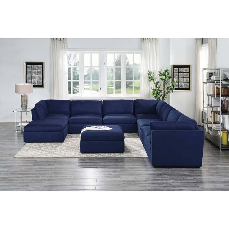 Crosby Modular - Armless Chair, Blue Fabric Acme