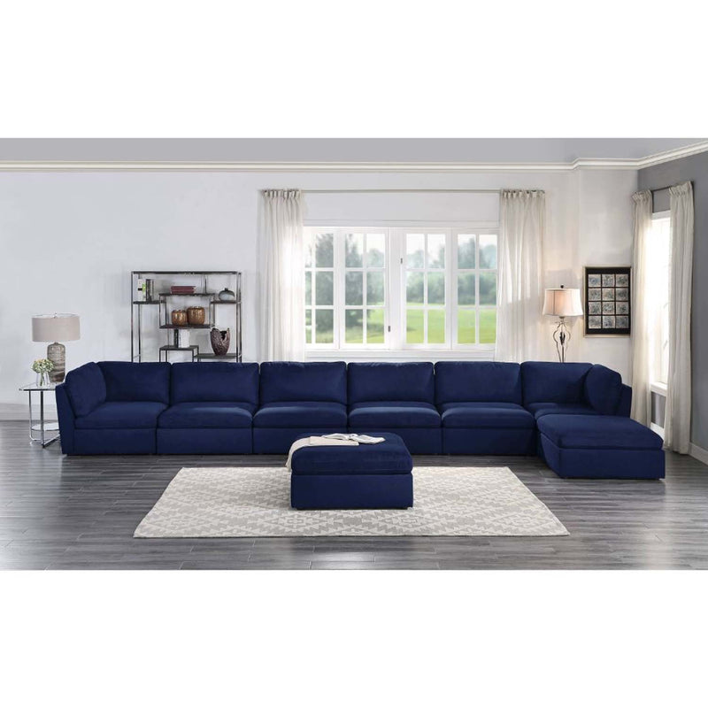 Crosby Modular - Armless Chair, Blue Fabric Acme