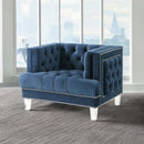 Ansario Chair, Blue Velvet Acme