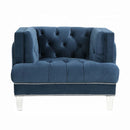Ansario Chair, Blue Velvet Acme