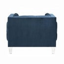 Ansario Chair, Blue Velvet Acme