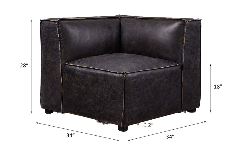Birdie Modular - Wedge, Antique Slate Top Grain Leather Acme