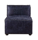 Birdie Modular - Armless Chair, Vintage Blue Top Grain Leather Acme
