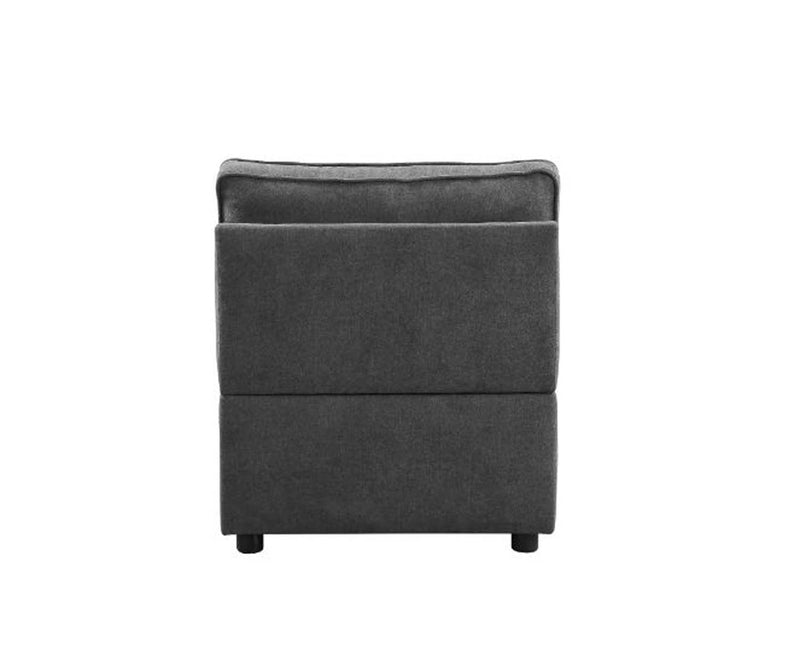 Silvester Modular - Armless Chair, Gray Fabric Acme