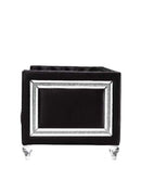 Heibero Chair, Black Velvet Acme