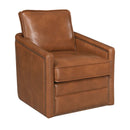 Rocha Swivel Chair w/Glider, Brown Leather Aire Acme