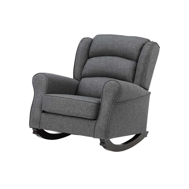Fabien Rocking Chair, Gray Fabric Acme
