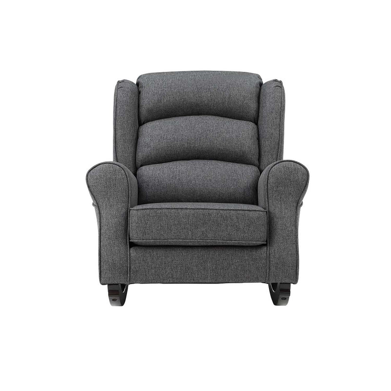 Fabien Rocking Chair, Gray Fabric Acme
