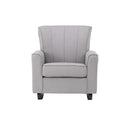 Denzell Rocking Chair, Light Gray Linen Acme