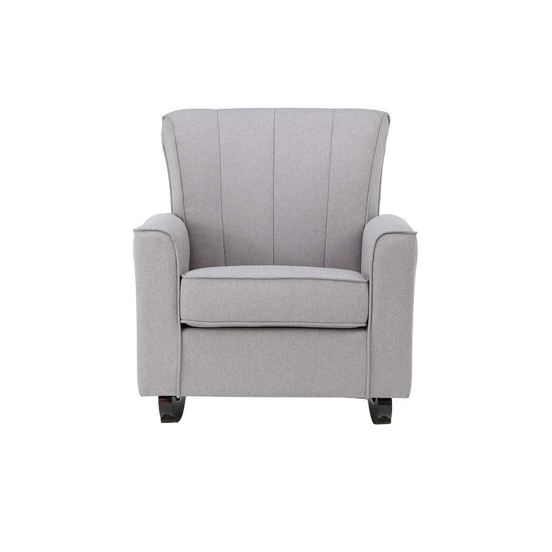 Denzell Rocking Chair, Light Gray Linen Acme