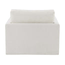 Frederick Swivel Chair w/Pillow, Ivory Fabric Acme