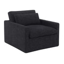 Frederick Swivel Chair w/Pillow, Dark Gray Fabric Acme