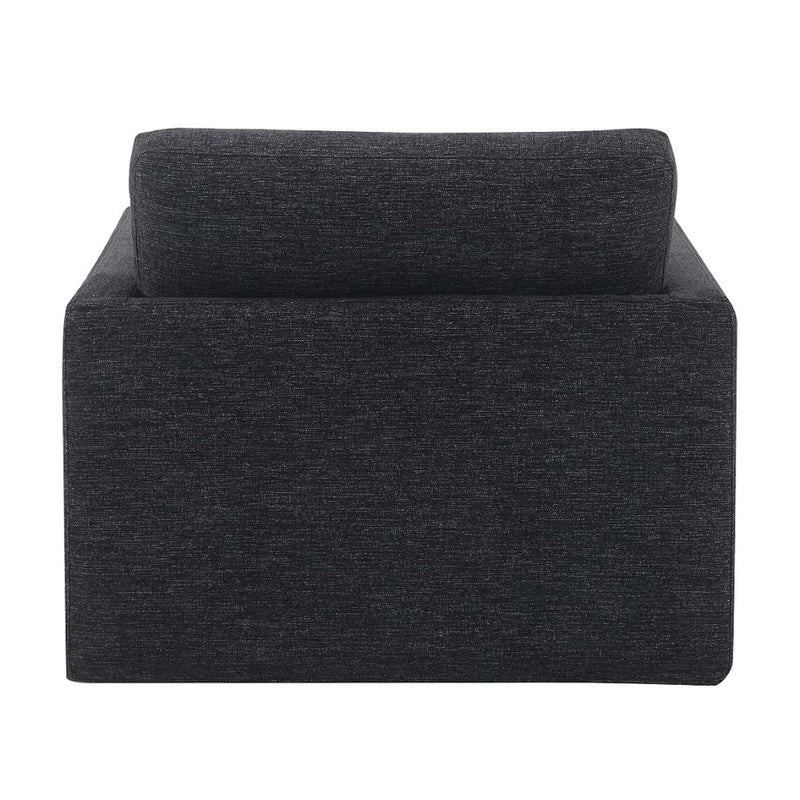 Frederick Swivel Chair w/Pillow, Dark Gray Fabric Acme