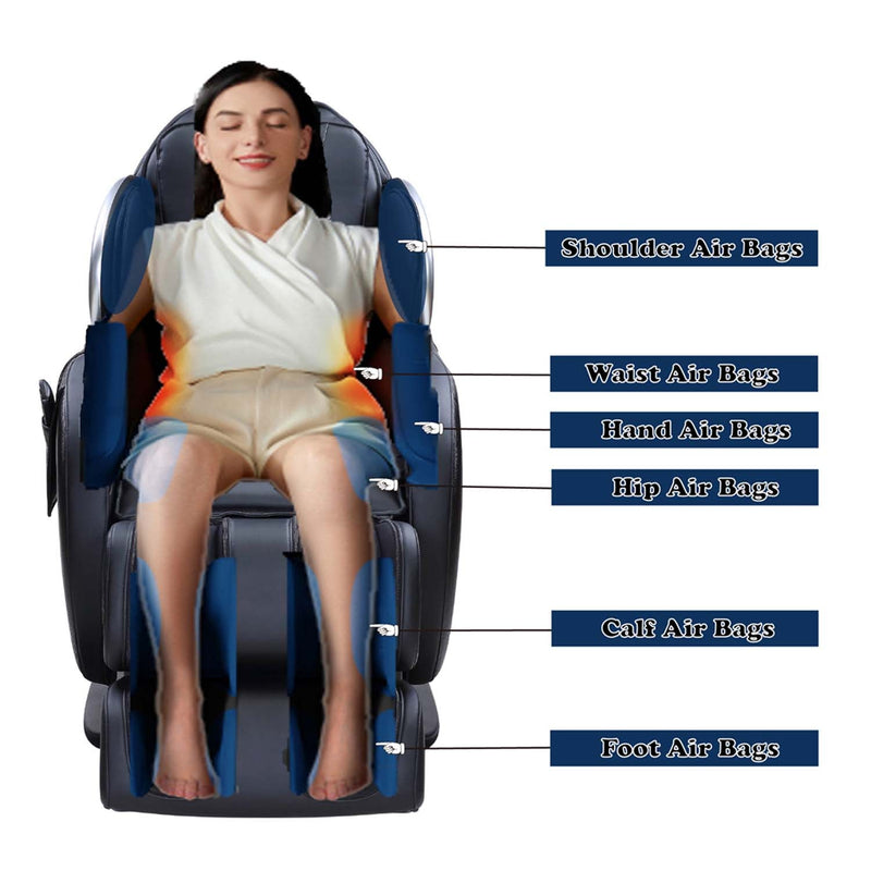 Pacari Massage Chair, Black Faux Leather Acme