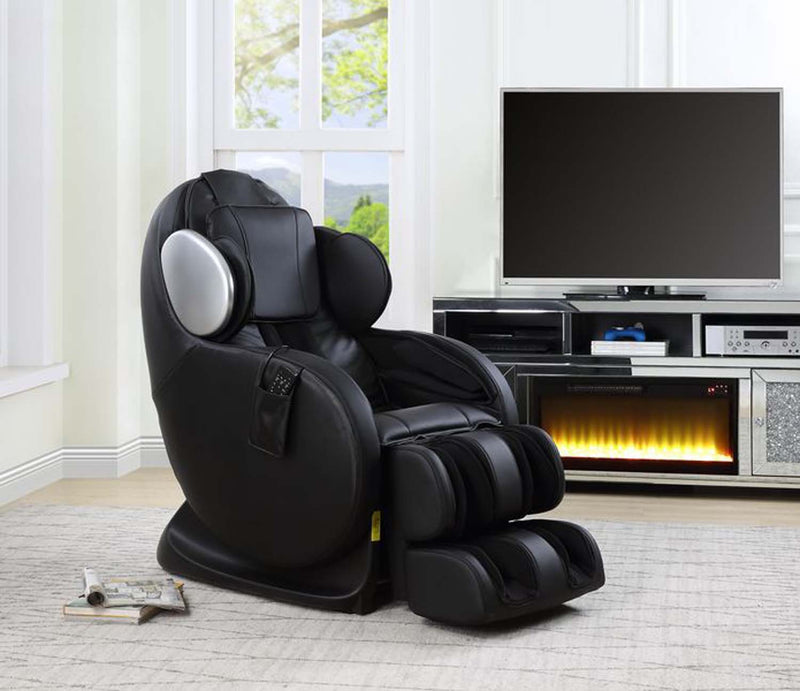 Pacari Massage Chair, Black Faux Leather Acme