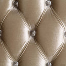 Vanaheim Chair w/Pillow, Fabric & Antique White Finish Acme