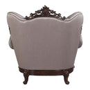 Benbek Chair w/Pillow, Fabric & Antique Oak Finish Acme