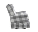 Patli Swivel Chair w/Glider, Gray Fabric Acme