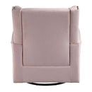 Tamaki Swivel Chair w/Glider, Pink Fabric Acme