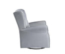 Zeger Swivel Chair w/Glider, Gray Fabric Acme