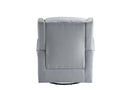 Zeger Swivel Chair w/Glider, Gray Fabric Acme
