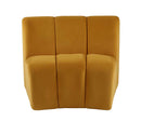 Felicia Modular Chair, Yellow Velvet Acme