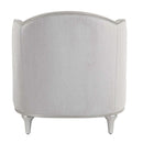 Kasa Chair w/Pillow, Beige Linen & Champagne Finish Acme