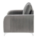 Wenona Chair, Gray Velvet Acme