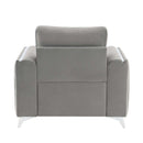 Wenona Chair, Gray Velvet Acme
