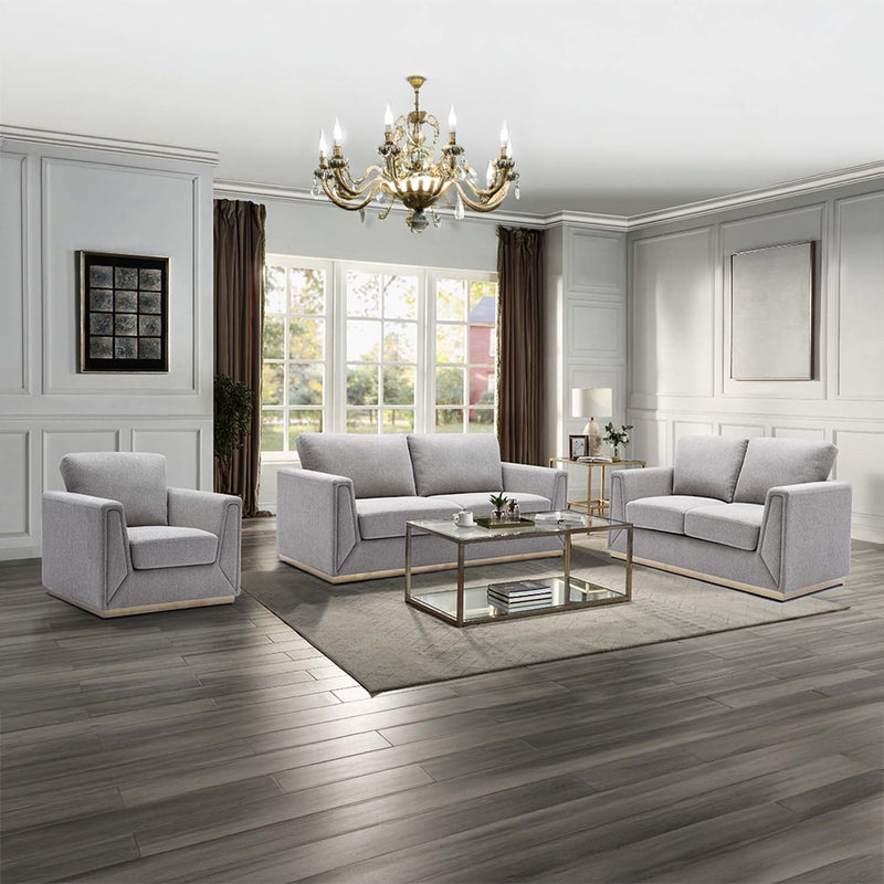 Valin Chair, Grey Linen Acme