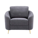 Yuina Chair, Gray Linen Acme