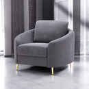 Yuina Chair, Gray Linen Acme
