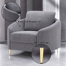 Yuina Chair, Gray Linen Acme