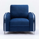 Wenona Chair, Blue Velvet Acme