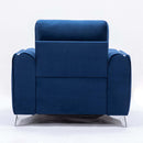 Wenona Chair, Blue Velvet Acme