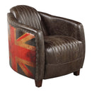 Brancaster Chair, Antique Slate Top Grain Leather Acme