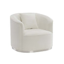 Odette Chair w/Pillow, Beige Chenille Acme